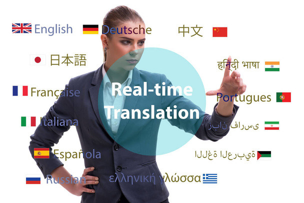 Pojęcie tłumaczenia online z języka obcego - Zdjęcie, obraz