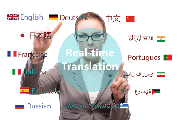 Pojęcie tłumaczenia online z języka obcego - Zdjęcie, obraz