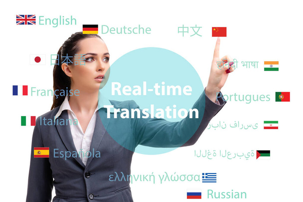 Concept van online vertaling uit vreemde talen - Foto, afbeelding