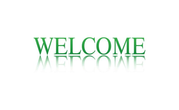 Welcome reflection gradient color - Vector, Image