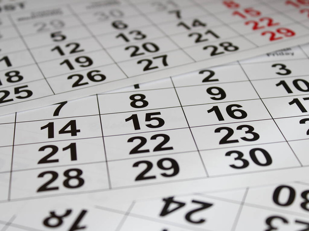 business working day calendar year - Foto, Imagem