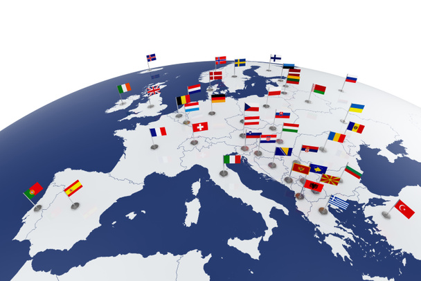 Europa-kaart - Foto, afbeelding