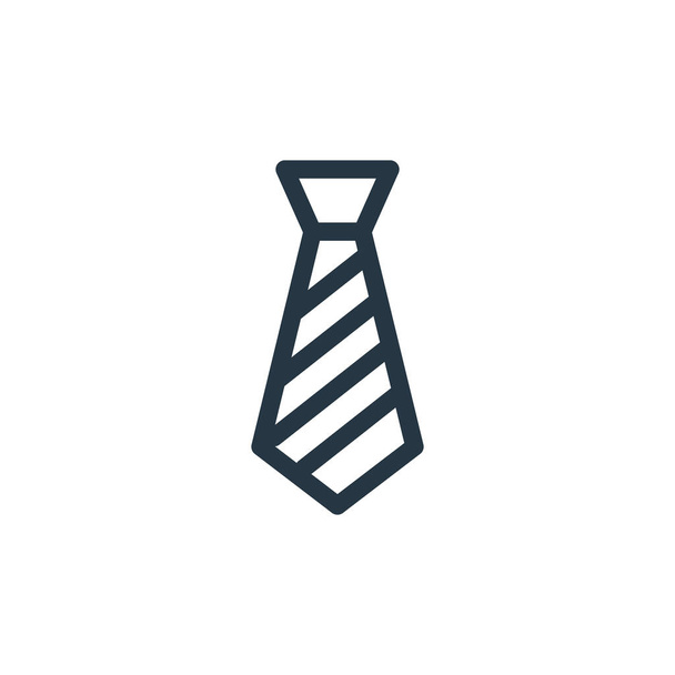 tie icon vector from business concept. Thin line illustration of tie editable stroke. tie linear sign for use on web and mobile apps, logo, print media. - Vector, Image