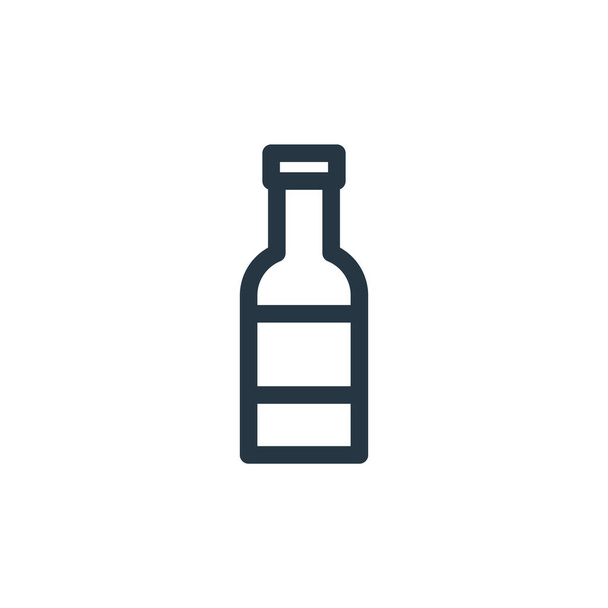 Flaschensymbol-Vektor aus verschiedenen Konzepten. Dünne Abbildung der Flasche editierbaren Strich. Flaschenschild für Web und mobile Apps, Logo, Printmedien. - Vektor, Bild