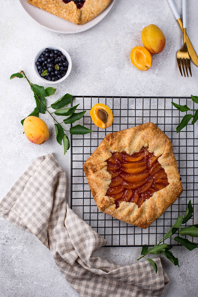 Sweet homemade galette pie with fruits - Photo, Image