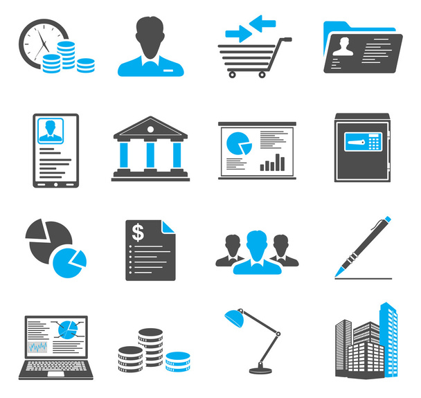 Office and business icons - Vecteur, image