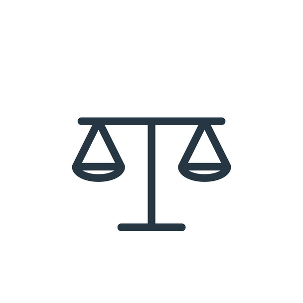 balance icon vector from finance concept. Thin line illustration of balance editable stroke. balance linear sign for use on web and mobile apps, logo, print media. - Vector, Image