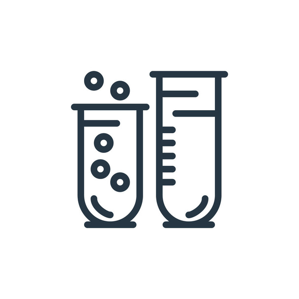 test tube icon vector from medical concept. Thin line illustration of test tube editable stroke. test tube linear sign for use on web and mobile apps, logo, print media. - Vector, Image