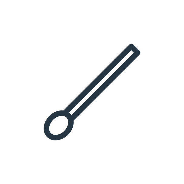 matchstick icon vector from miscellaneous concept. Thin line illustration of matchstick editable stroke. matchstick linear sign for use on web and mobile apps, logo, print media. - Vector, Image
