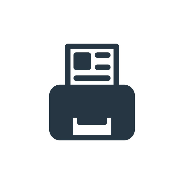 printer icon vector from printer and fax concept. Thin line illustration of printer editable stroke. printer linear sign for use on web and mobile apps, logo, print media. - Vektör, Görsel