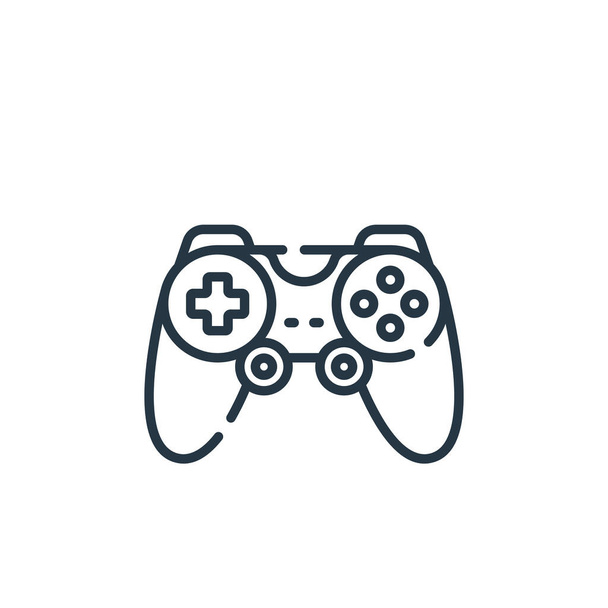 joystick icon vector from hardware concept. Thin line illustration of joystick editable stroke. joystick linear sign for use on web and mobile apps, logo, print media. - Vector, Image