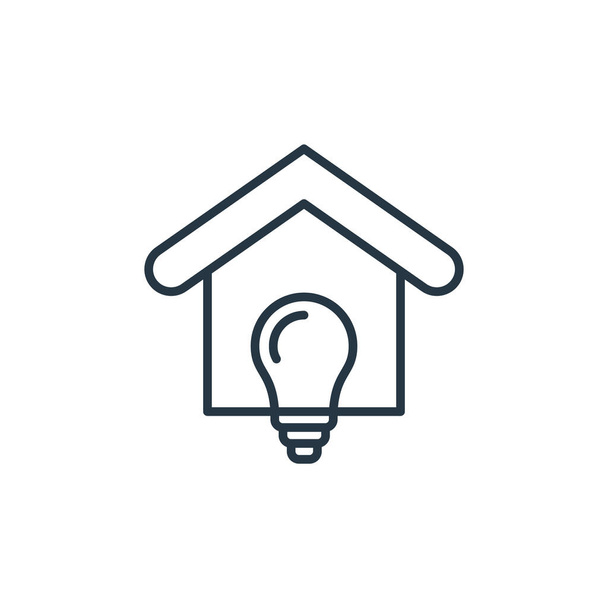 smarthome icon vector from smarthome concept. Thin line illustration of smarthome editable stroke. smarthome linear sign for use on web and mobile apps, logo, print media. - Vector, Image