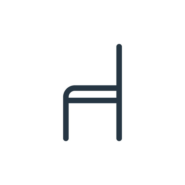 stoel icoon vector van diverse concept. Dunne lijn illustratie van stoel bewerkbare slag. stoel lineair bord voor gebruik op web en mobiele apps, logo, printmedia. - Vector, afbeelding