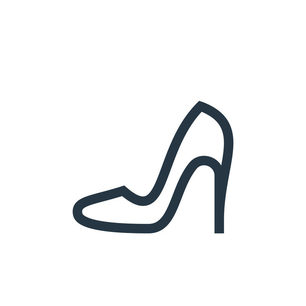 women shoes icon vector from mothers day concept. Thin line illustration of women shoes editable stroke. women shoes linear sign for use on web and mobile apps, logo, print media. - Vector, Image