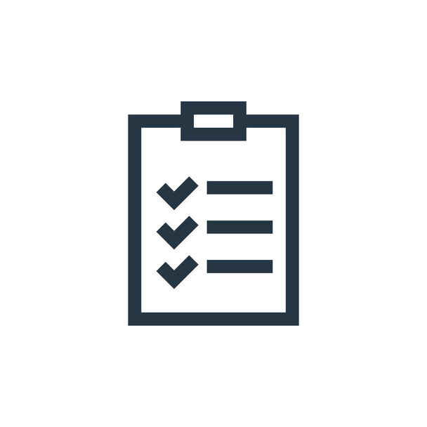 checklist icon vector from web maintenance concept. Thin line illustration of checklist editable stroke. checklist linear sign for use on web and mobile apps, logo, print media. - Vector, Image