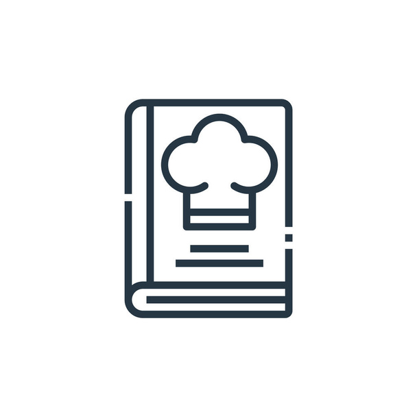recipes icon vector from cooking concept. Thin line illustration of recipes editable stroke. recipes linear sign for use on web and mobile apps, logo, print media. - Vector, Image