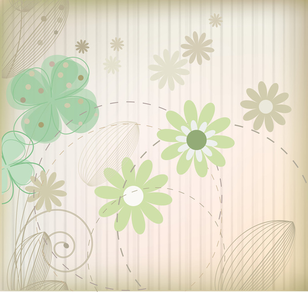 Vector flower seamless background - Διάνυσμα, εικόνα