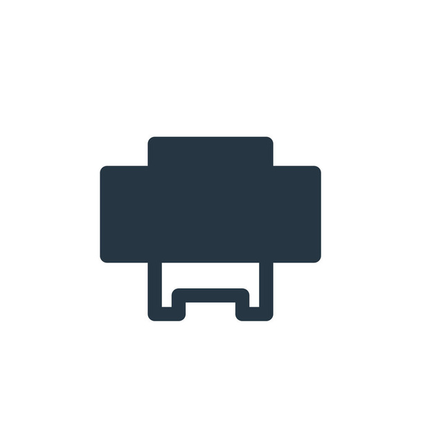 Druckwerkzeug-Symbolvektor aus Drucker- und Faxkonzept. Dünne Abbildung des editierbaren Druckwerkzeugs. Lineares Druckwerkzeug für Web- und Mobile-Apps, Logo, Printmedien. - Vektor, Bild