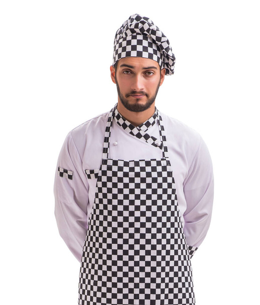 Чоловічий кухар ізольований на білому тлі
 - Фото, зображення