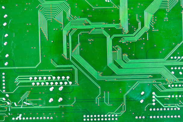circuit board with electronic components macro background - Photo, Image