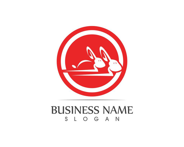 Design icona vettoriale modello logo coniglio - Vettoriali, immagini