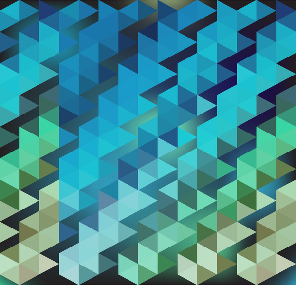 Abstract background of the triangles. the colors of the sea. blue, turquoise. - Vector, Image