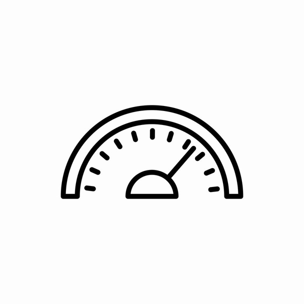 Schets snelheidsmeter icon.Snelheidsmeter vector illustratie. Symbool voor web en mobiel - Vector, afbeelding