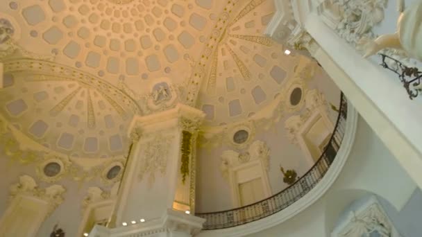 Борромео дворец потолок красивый интерьер в стиле барокко - Кадры, видео