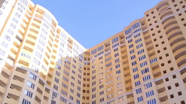 new apartment house beautiful light residential building - Footage, Video