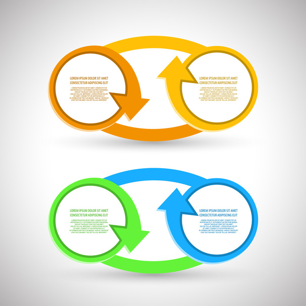 Set business color symbols - Vector, afbeelding