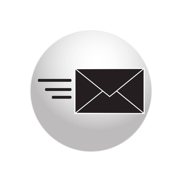 Modèle de logo d'illustration vectorielle d'icône d'enveloppe - Vecteur, image