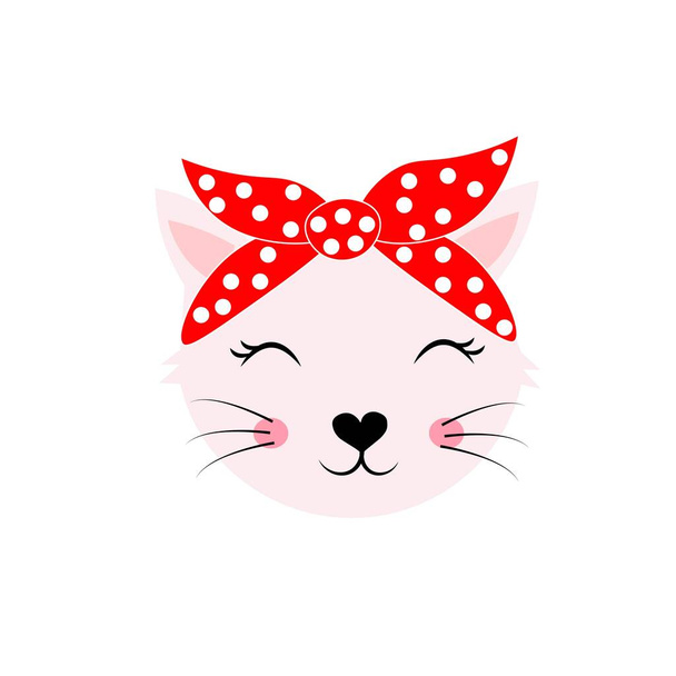 ilustración de cara de cabeza animal con bandana roja - Foto, imagen