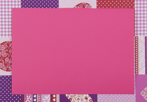 carta rosa con un bellissimo ornamento
 - Foto, immagini