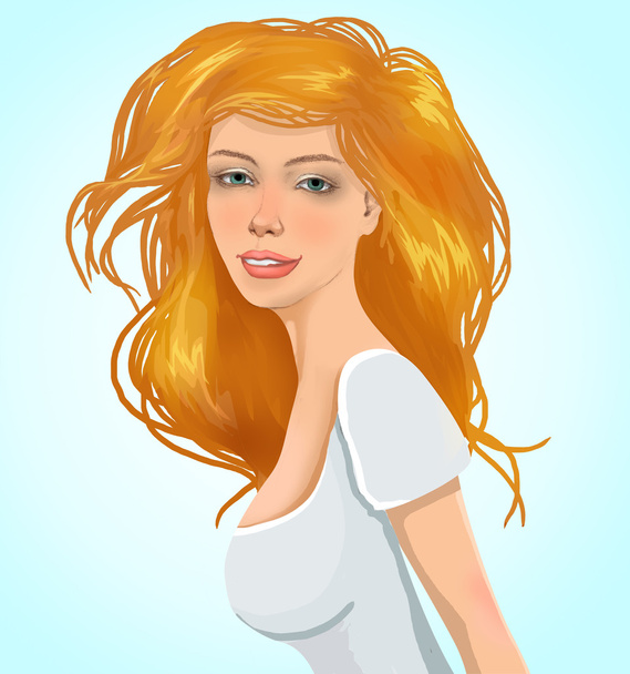 Blond hair girl - Фото, зображення