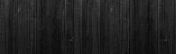 Panorama drewna deska czarny drewna tekstury tła.Vintage sklejki ze sklejki drewna liściastego  - Zdjęcie, obraz