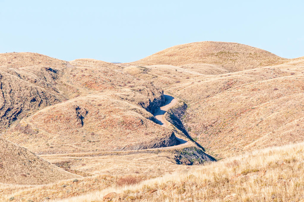 Veduta del Passo Kuiseb sulla strada C14 in Namibia - Foto, immagini