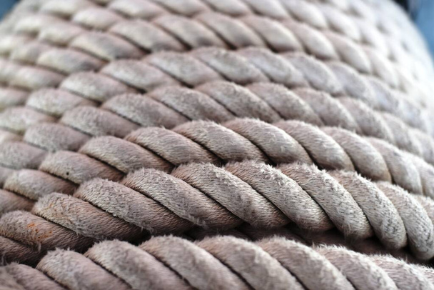 Imagem de close-up de uma corda grande usada como fundo
 - Foto, Imagem