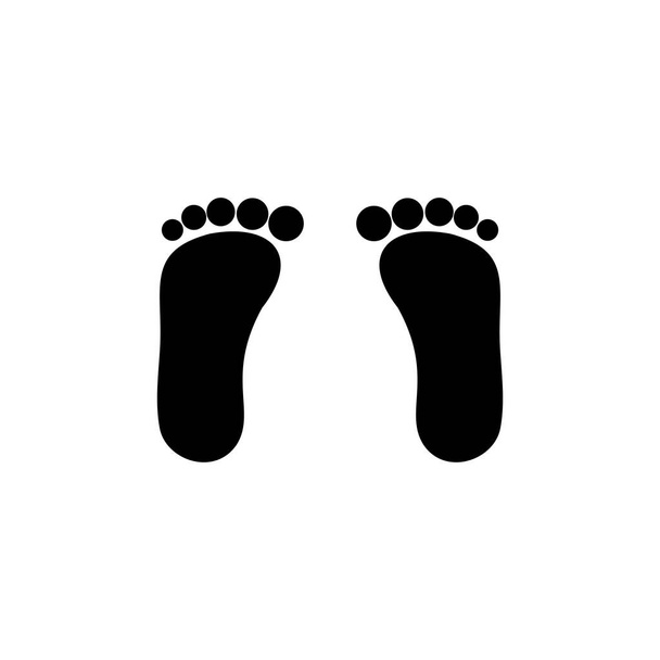 piede vettoriale logo icona disegno modello illustrazione - Vettoriali, immagini