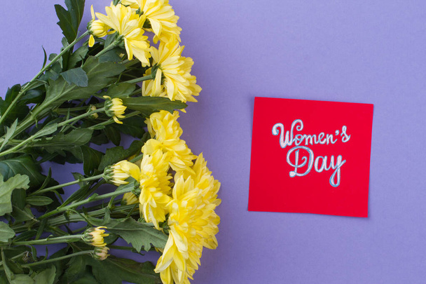 Spring flowers with womens day wish. - Photo, Image