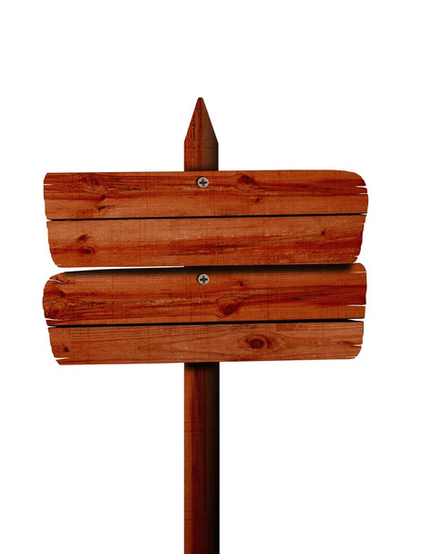 Placa de madeira do sinal
 - Foto, Imagem