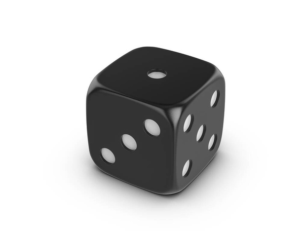 Dice on a white background. 3d illustration. - Photo, Image