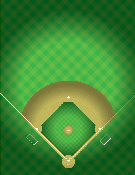 Vektor-Baseballfeld - Vektor, Bild