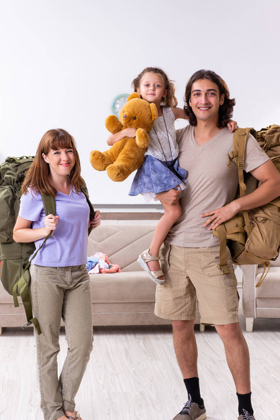 Happy family planning vacation trip - Photo, Image