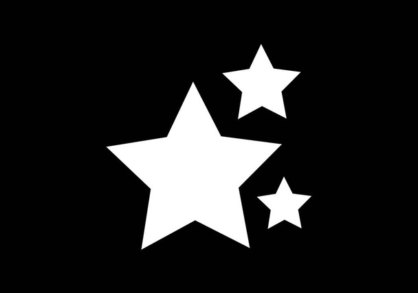 Csillaghoz kapcsolódó jel ikon, Rank szimbólum. Kedvenc jel. Star logó jel szimbólum - Vektor, kép