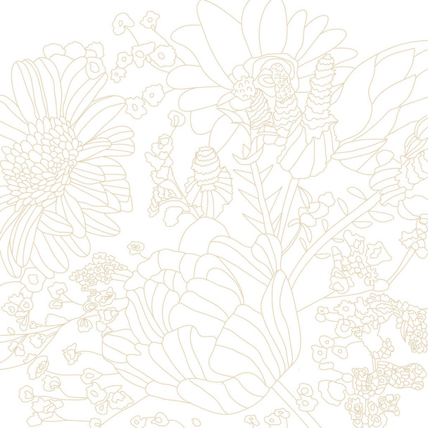 light Seamless texture with floral pattern - Photo, Image