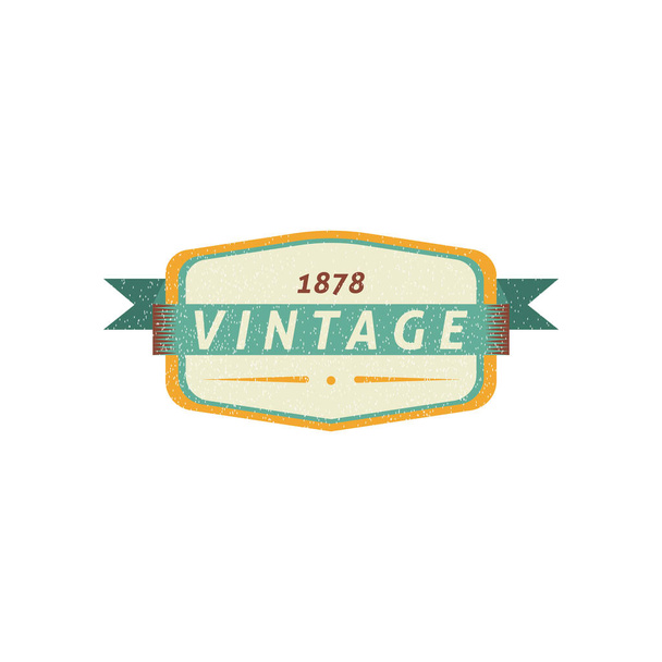 graphic vector illustration, vintage background badge  - Vettoriali, immagini