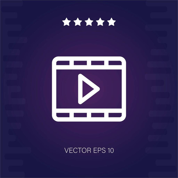 video marketing vector icoon moderne illustratie - Vector, afbeelding