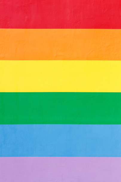 Textura de pared pintada con colores LGBT - Foto, Imagen