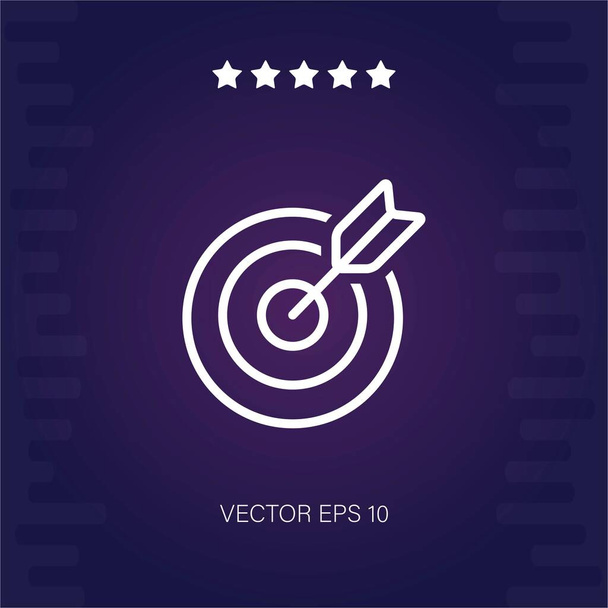 icône vectorielle cible illustration moderne - Vecteur, image
