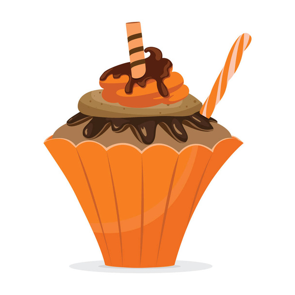 cupcake icon vector illustration - Vektor, obrázek